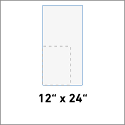 12" x 24" Plastic Signs
