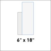 6" x 18" Plastic Signs