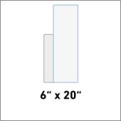 6" x 20" Plastic Signs