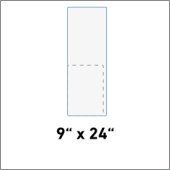 9" x 24" Plastic Signs