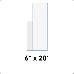 6" x 20" Plastic Signs