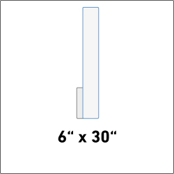 6" x 30" Plastic Signs