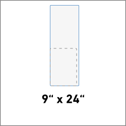 9" x 24" Plastic Signs