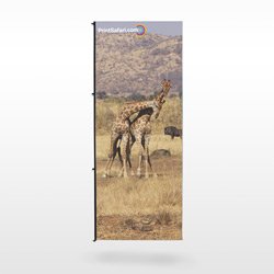 Custom pole flags for outdoor branding and long-term display