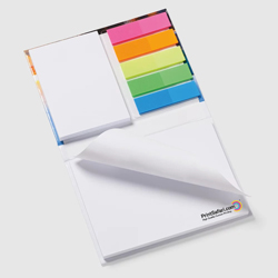 Sets of sticky notes in assorted colors and formats