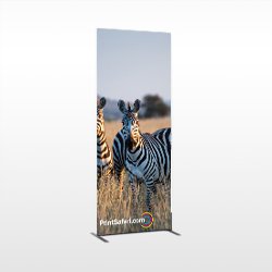 Custom tension fabric zipper banners for seamless, high-quality display