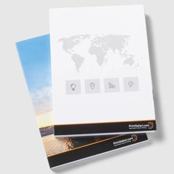 Sticky notes with soft cover in compact format