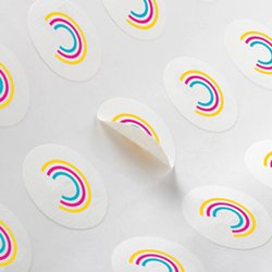 Custom standard labels for product packaging and branding