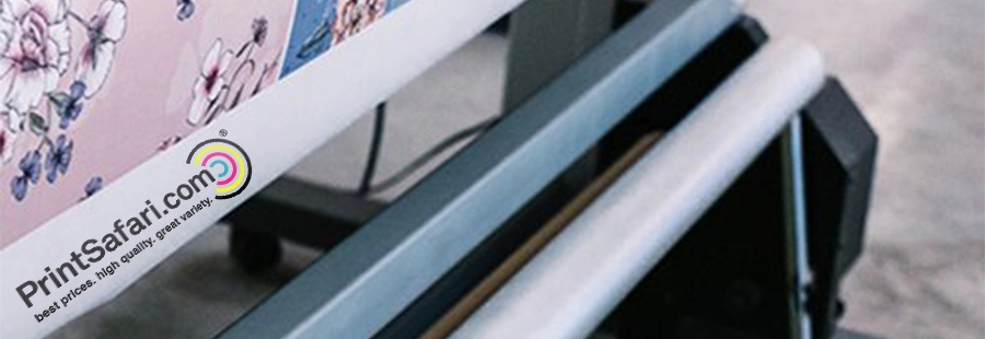 A printer printing textiles.