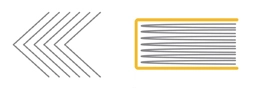 Visualization of the differences of Saddle Stich and Perfect Binding.
