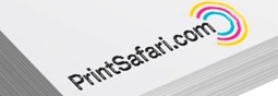 Example of a Spot UV Coating on a white paper.