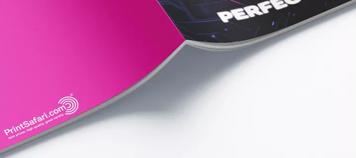 Close-up Image of a Perfect Binding Lookbook