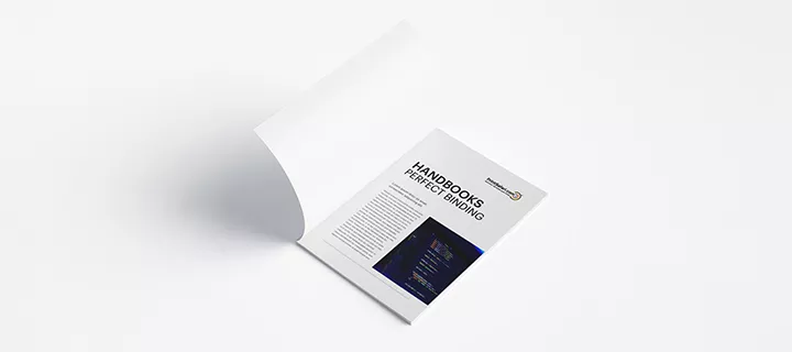 Sample Image of an opened Perfect Binding Lookbook