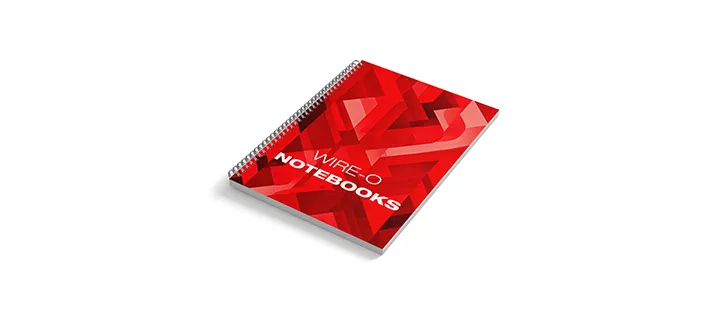 Modern spiral-bound notebook with lined pages and a stylish cover design.