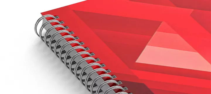 Modern spiral-bound notebook with lined pages and a stylish cover design.
