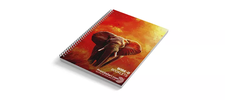 One Wire-O booklet with a cover featuring an elephant.