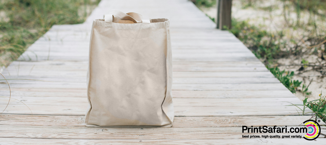 Simple white Canvas Bag.