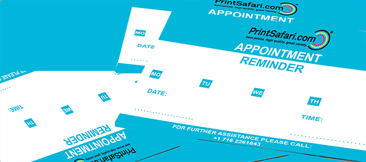 Multiple Appointment Cards stacked on top of each other