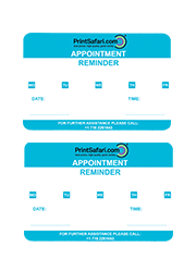 Two Appointmend Cards on top of each other