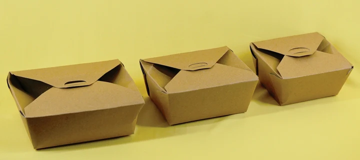 Three Snack Boxes with different sizes lined up next to each other