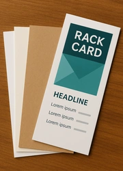 Bulk printed rack cards packed and ready for affordable distribution