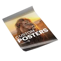 Custom posters designed for promotional use and high-quality printing