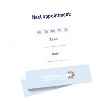 Appointment slips for scheduling and reminders