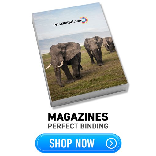 Product image and Link to buy Perfect Binding Magazines.