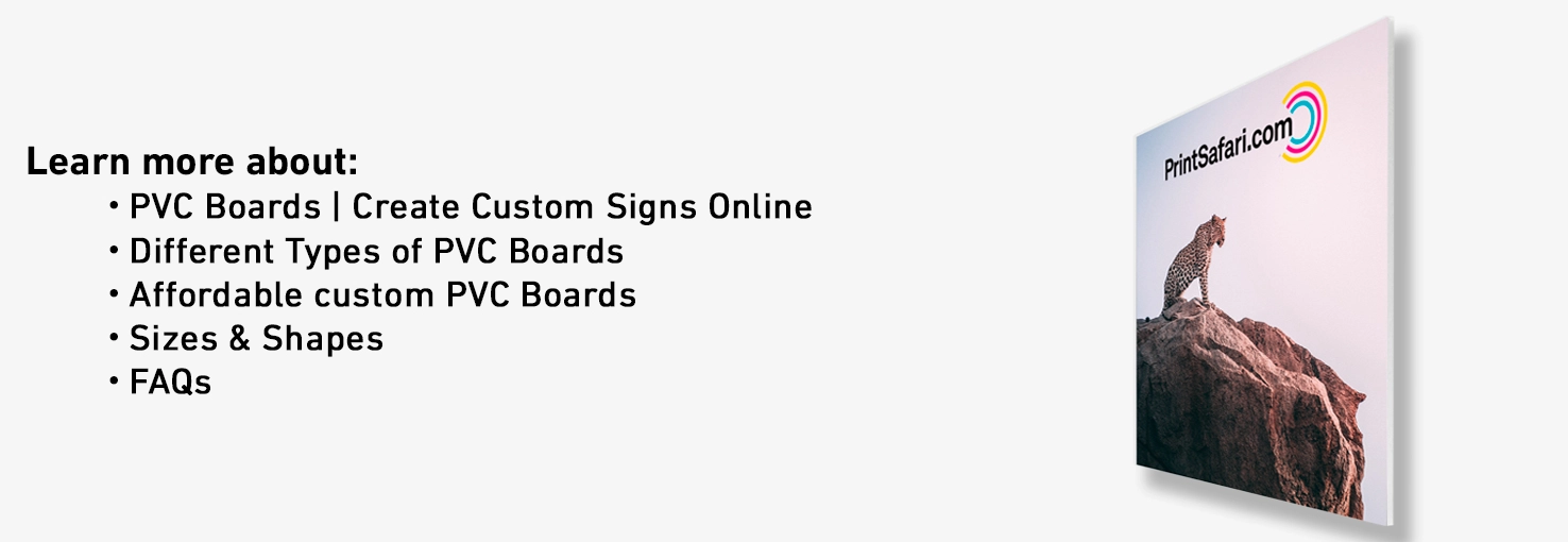Pvc Board Sign Example Simple Custom Plastic Signs | Printsafari.com