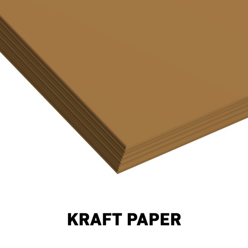 A stack of kraft paper.