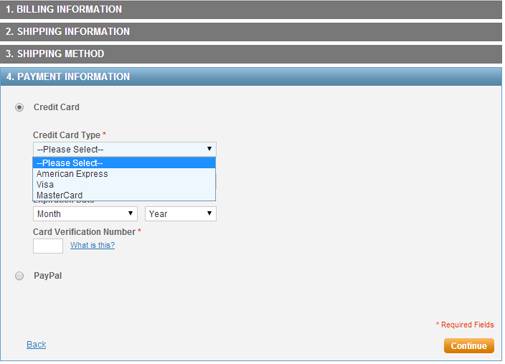 Screenshot of the payment gate.
